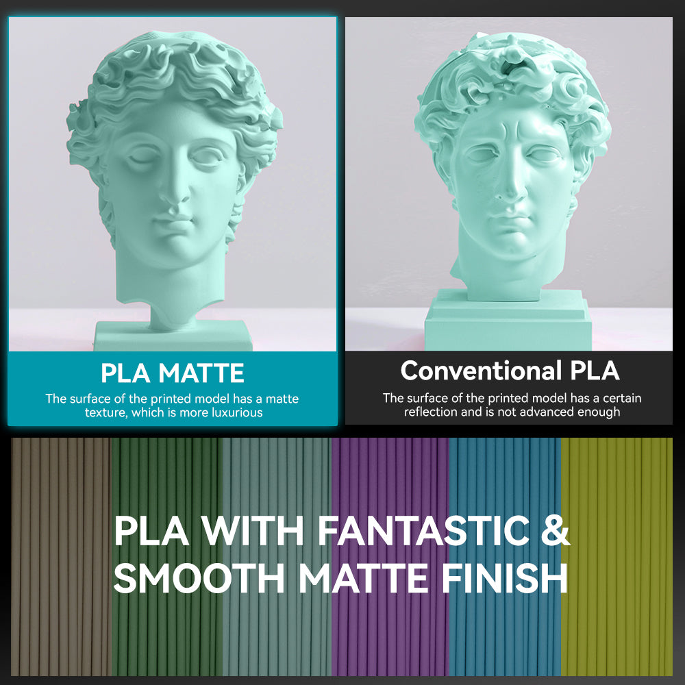 [Bigger Size, Longer Use, No Waste] 3KG Large Spool PLA Series 3D Printer Filament Collection