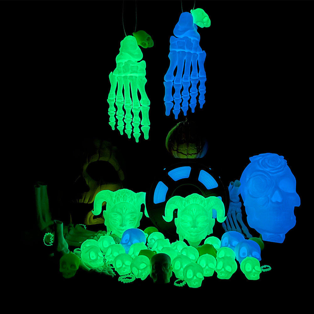 Glow in The Dark (Luminous) PLA 3D Printer Filament 1KG by Sunlu