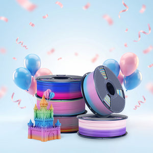 [MOQ : 3 KG] Filament d'imprimante 3D PLA Rainbow et SILK Rainbow 1 KG