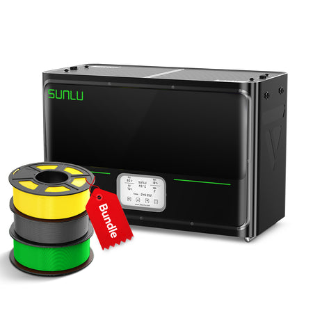 ⚡20%off Black Friday Flash Sale | SUNLU FilaDryer S4, Temperature Balance and High Efficiency, the First Dryer for 4 Spools Capacity