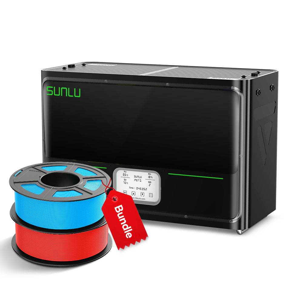 ⚡20%off Black Friday Flash Sale | SUNLU FilaDryer S4, Temperature Balance and High Efficiency, the First Dryer for 4 Spools Capacity