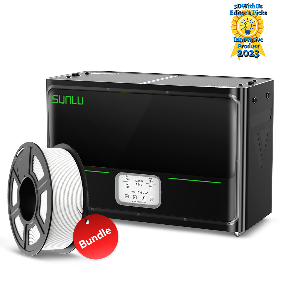 ⚡20%off Black Friday Flash Sale | SUNLU FilaDryer S4, Temperature Balance and High Efficiency, the First Dryer for 4 Spools Capacity