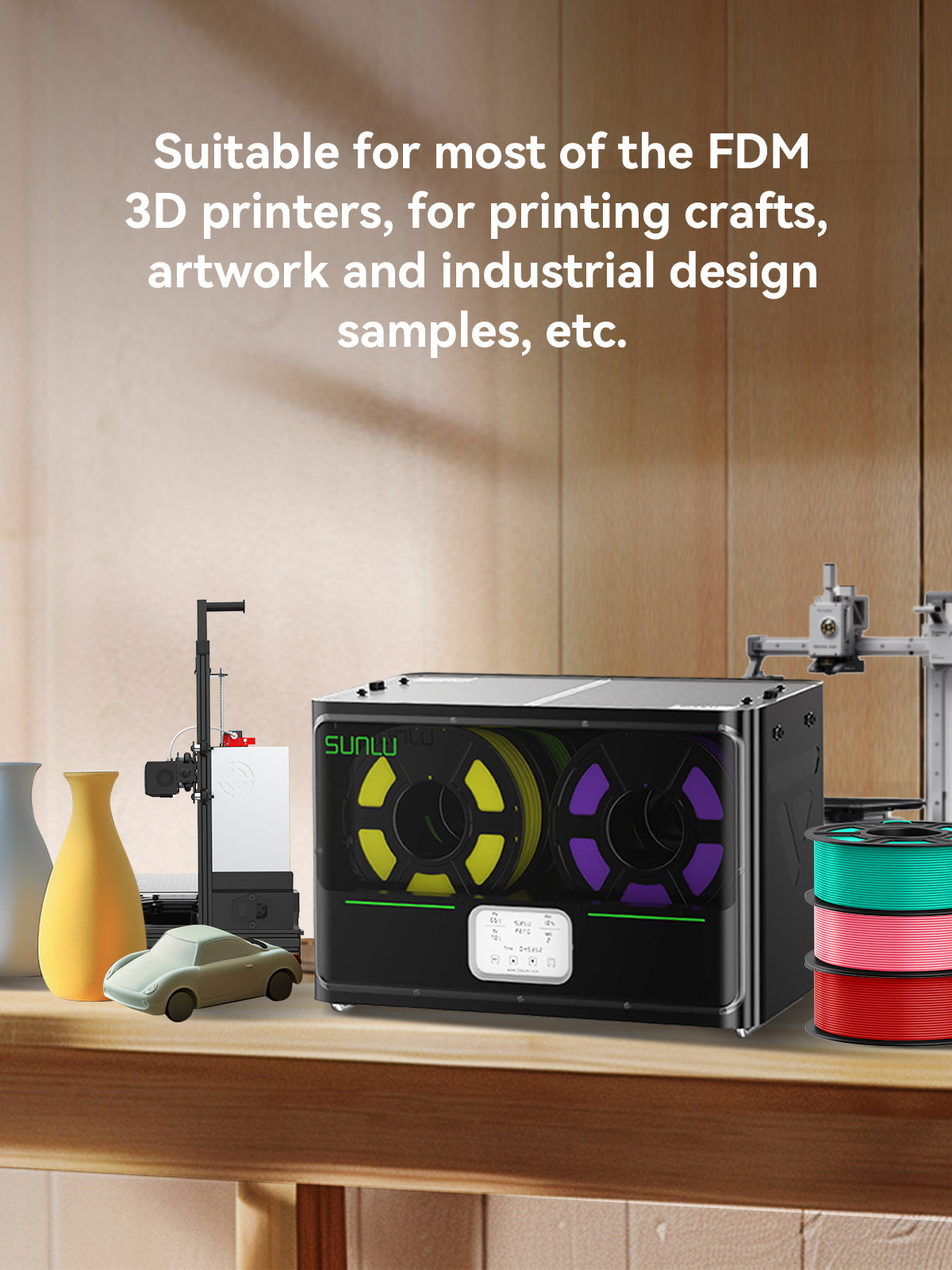 [Disponible en México] PLA, Filamento para impresora 3D SUNLU PLA 1kg