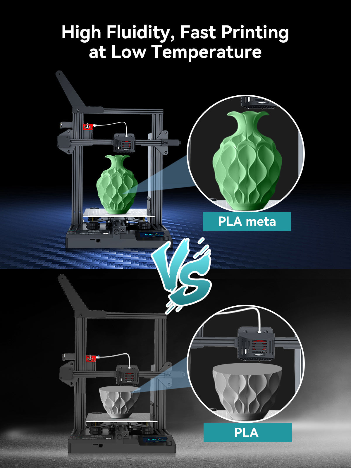 [Bigger Size, Longer Use, No Waste] 3KG Large Spool PLA Series 3D Printer Filament Collection