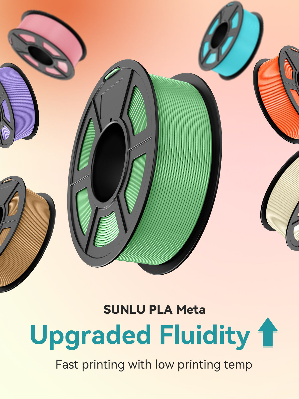 [Bigger Size, Longer Use, No Waste] 3KG Large Spool PLA Series 3D Printer Filament Collection