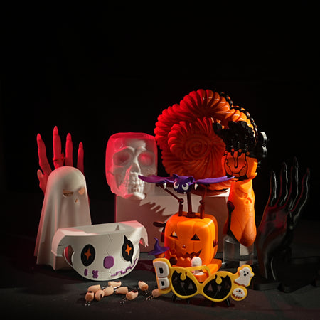SUNLU Halloween Filament Combo - 4 Colors & Materials Mix & Match (White / Purple / Red / Orange)
