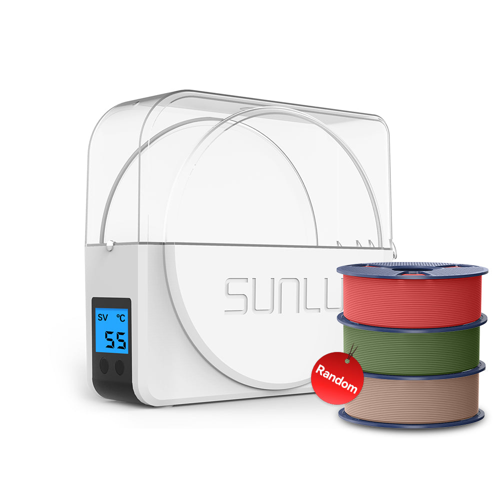 Get PLA at $6.6/KG | SUNLU S1 Plus Filament Dryer and PLA Filament Bundle