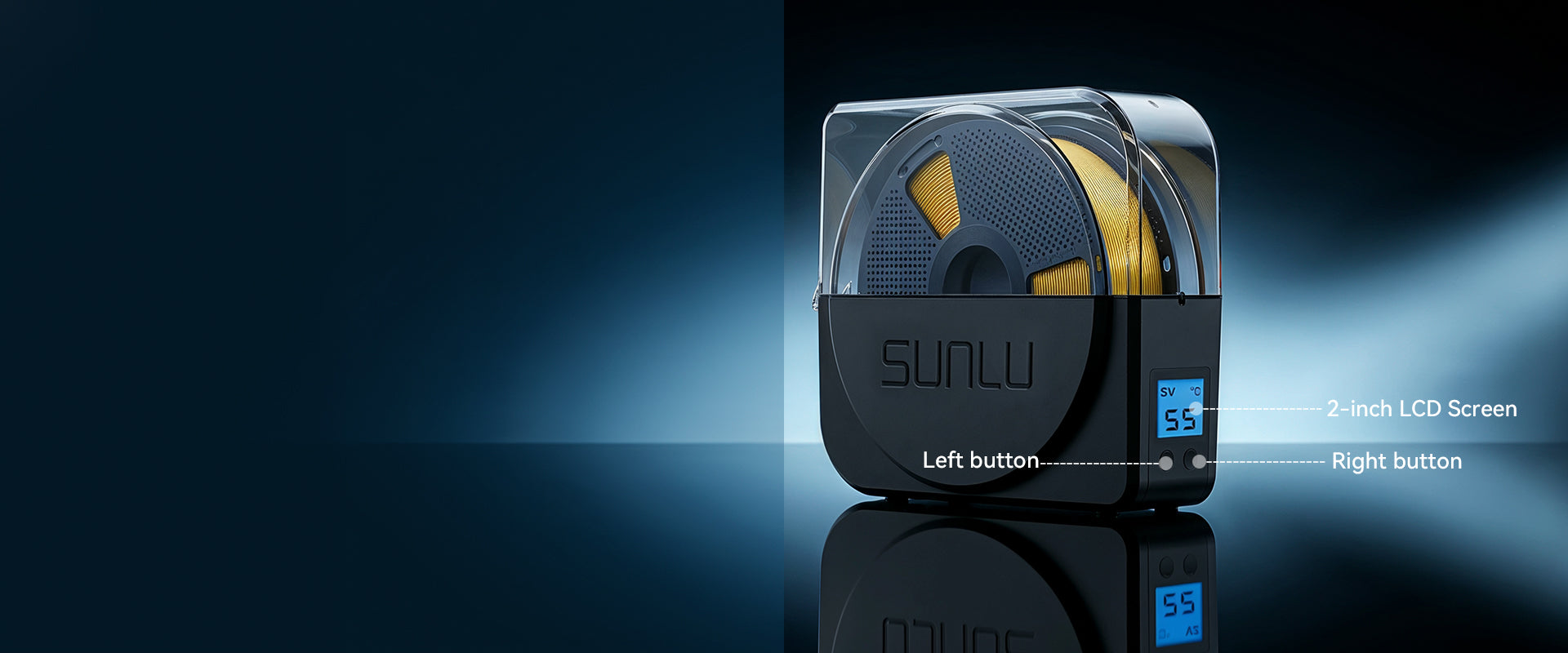 Sunlu S1 plus フィラメントドライヤー SUNLU Upgraded S1 Plus Filament Dryer with Cooling Fan，Dehydrator