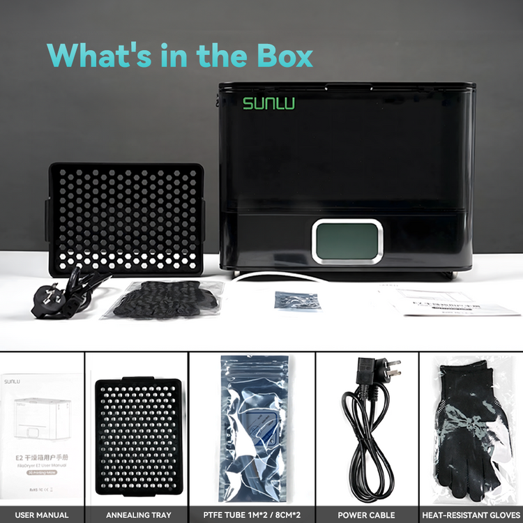 [Pre Order] SUNLU FilaDryer E2, Up to 110℃, 2-IN-1 Filament Drying and Annealing, Born for Engineering Materials