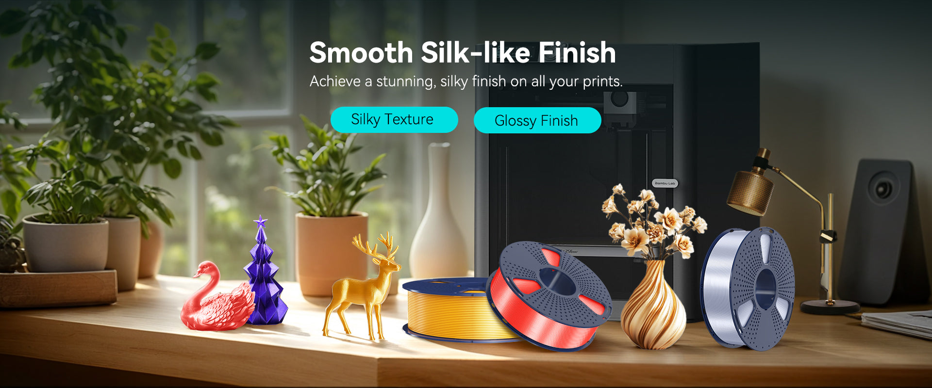 SUNLU Silk PLA+ ipeksi doku - görsel 1