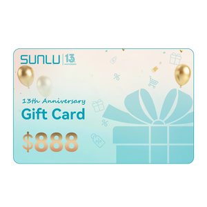 SUNLU 13th Anniversary Gift Card, the Best Gift for the Best Friend (2%OFF Auto-discount)