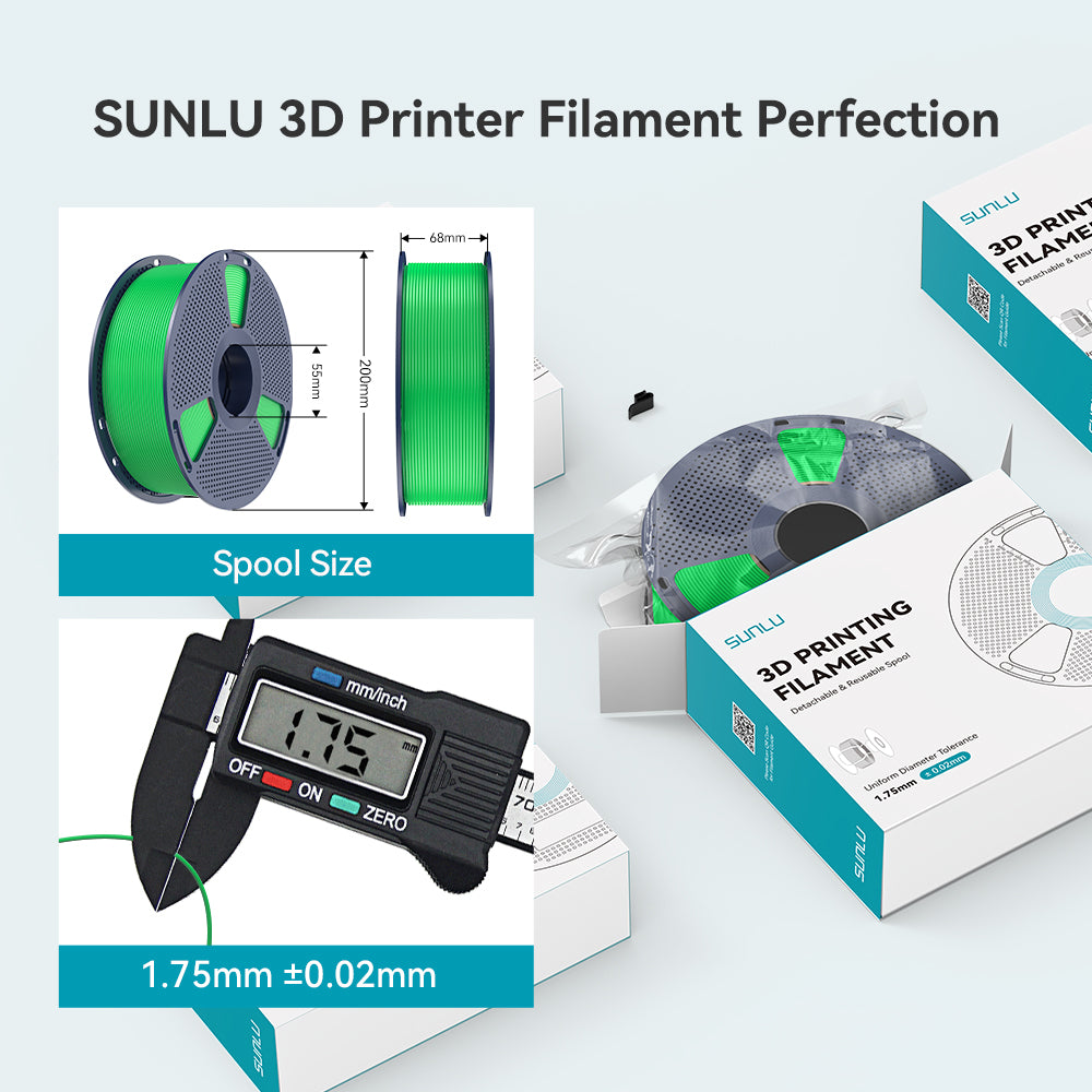[MOQ: 3KG] PETG Glow in The Dark (Luminous) 3D Printer Filament 1KG