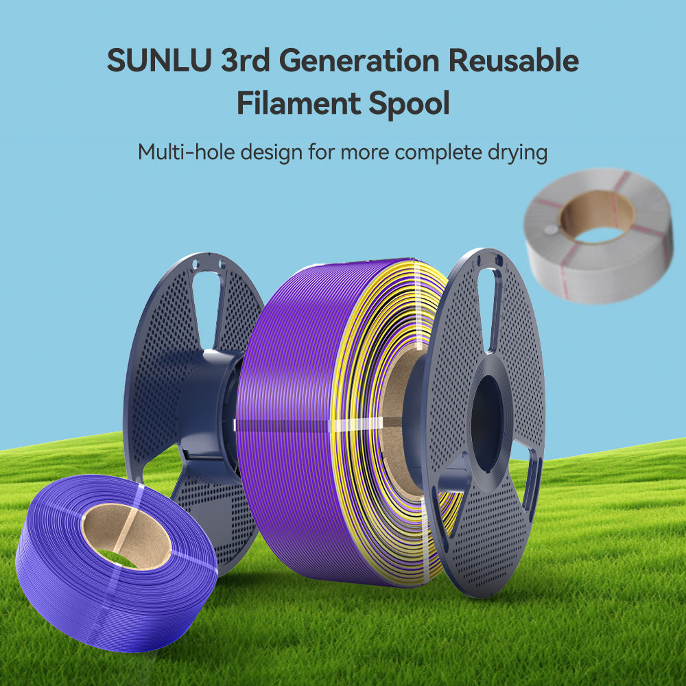 [MOQ: 3KG] Multi-Color SILK Filament(Dual-color, Tri-color and Four-color) 3D Printer Filament 1KG