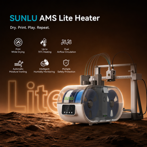 SUNLU AMS Lite Heater, AMS Lite Enclosure, Dual-airflow ensures perfect prints.Up to 70°C, supports PLA/PETG/ABS/ASA/PA