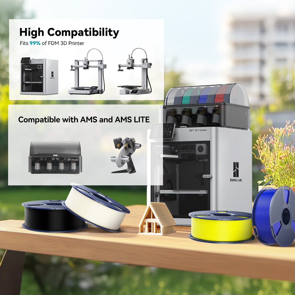 [Disponible en México] PLA+, Filamento para impresora 3D SUNLU PLA+(PLA Plus) 1kg