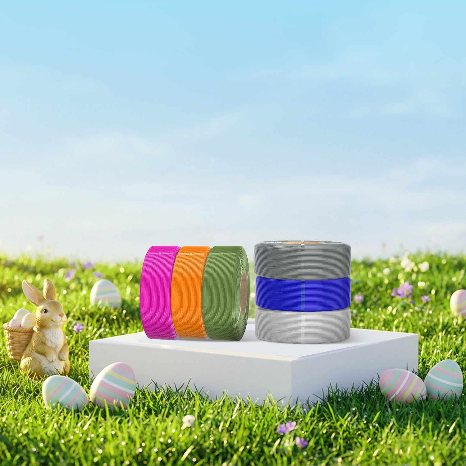 [Refill Freely, No Spool Waste] SUNLU Refill Filament 1KG, PLA, PLA+, PLA+2.0, PETG Filament, Compatible with 2025 SUNLU 3rd-Generation Reusable Spool and Bambu Reusable Spool