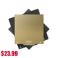 3D Printing PEI Build Plate, Spring Steel Frosted Build Surface, fits all FDM Printer with 235*235mm Build Size, 2A+1B